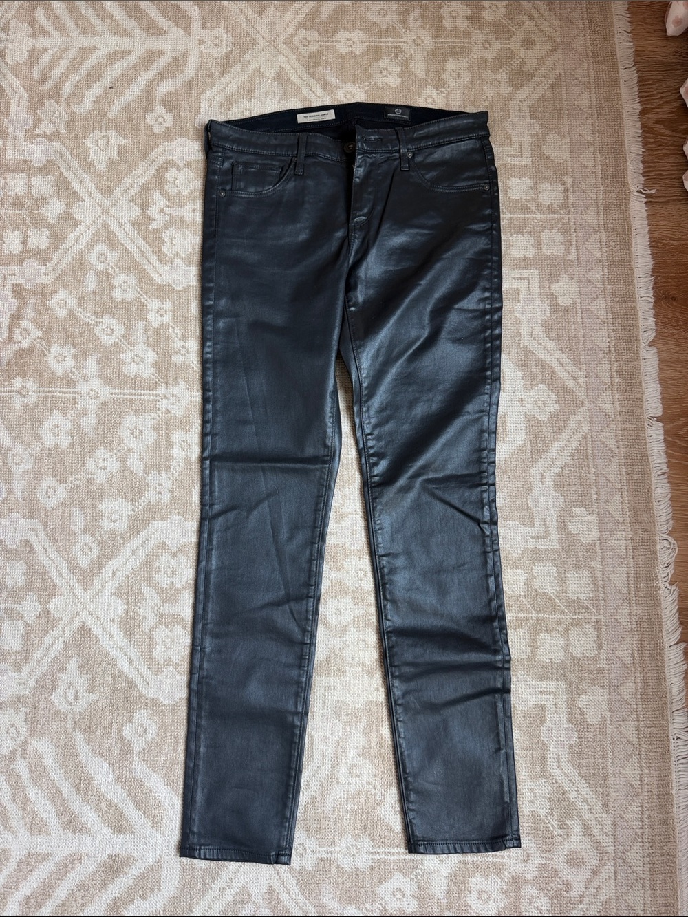 Black Coated Skinny Jeans